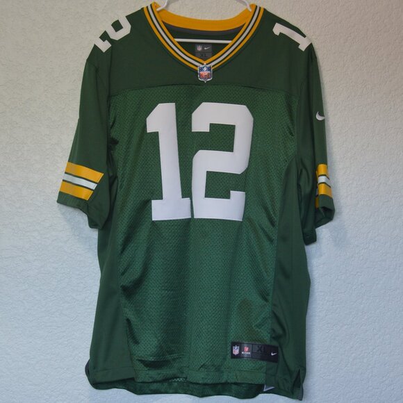 Mens NFL Nike Green Bay #12 Rodgers Jersey Size XL (100% polyester) - Picture 1 of 7